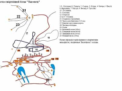 Карта гірськолижного комплексу "Тисовець"