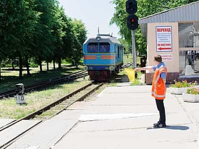 Південна станція на Запорізькій дитячій залізниці