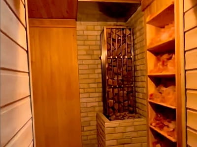 Фінська соляна сауна в SPA зоні заміського комплексу VINOGRAD в Гайсині