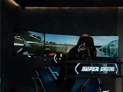 ігрова кімната GameClub з Gaming PC, Play Station 5, X Box Series X, VR Meta Quest Oculus, Super Engine Car Simulator в заміському комплексі VINOGRAD в Гайсині 