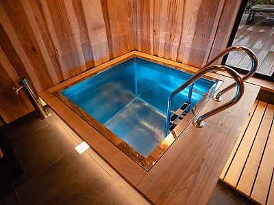холодна купіль в SPA зоні заміського комплексу VINOGRAD в Гайсині 
