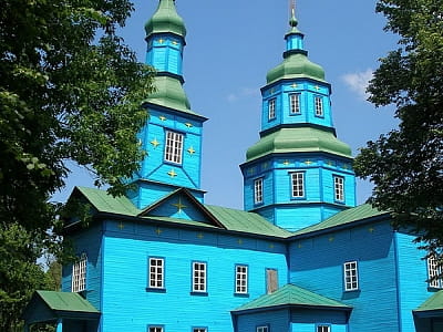  Церква святого Георгія села Андруші Переяслав-Хмельницького району Київської області в музеї народної архітектури та побуту Середньої Наддніпрянщини