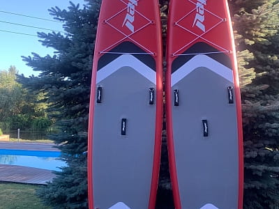 Sup-boarding в клубному комплексі "Гніздо Зозулі" що в Деснянському районі Києва