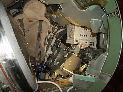 Спускний апарат «Союз-27» еспозиції "Космос" в національному музеї космонавтики імені Сергія Павловича Корольова 