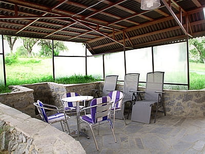 Обідня зона в заміському комплексі Relax Club біля Бердичева