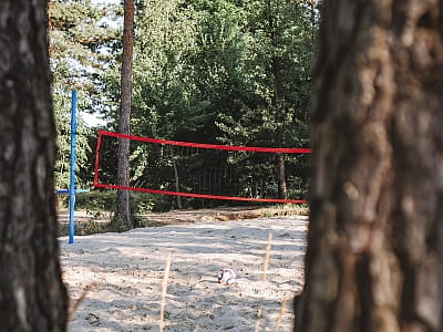 Поле для гри в волейбол в заміському комплексі SHELEST біля Києва