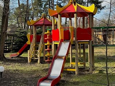 Дитячий майданчиу в заміському комплексі Tysha Forest Club в селі Романків біля Києва 