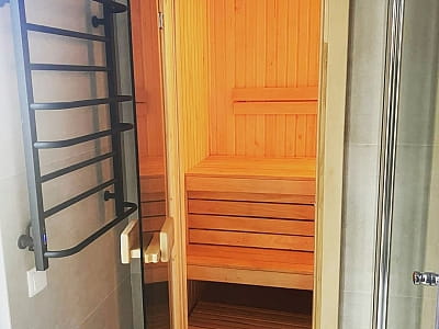 Сауна в котеджі в заміському комплексі DOGODA в селі Дзвінка Київської області