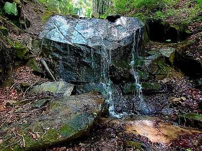 Водоспад Хитар у селі Волова на Верховинщині — мальовничий триметровий каскад серед карпатських лісів, ідеальне місце для відпочинку й фото.