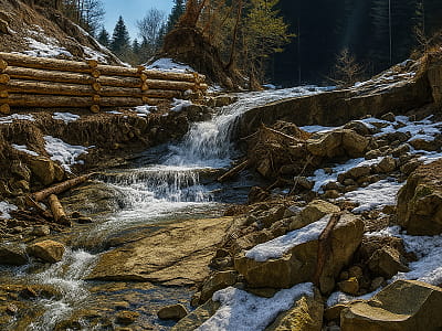 Водоспад Сіручок у Чернівецькій області – мальовничий куточок Карпат висотою близько 2,5 м. Тиха атмосфера, чисті води та ліси ідеальні для відпочинку.