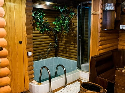 зона відпочинку сауни з купіллю в заміському комплексі «Чудодієво» в селі Вишпіль Житомирської області