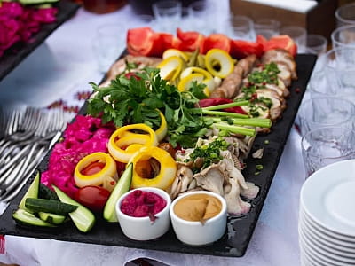 Страви ресторану в заміському комплексі Forest Club Sherwood біля Умані