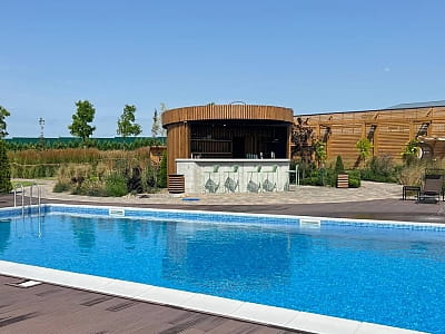 відкритий літній басейн у заміському комплексі «Родосвіт» у мальовничому селі Житні Гори Київської області