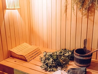 лазня на дровах в заміському комплексі Selena Family Resort біля Черкас