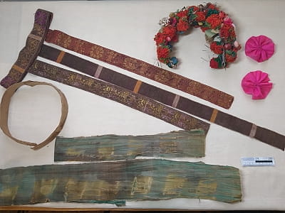 Дівочий вінок 19 століття з Чигиринщини в національному музеї декоративного мистецтва України