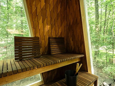 сауни в глемпінгу NAMETY PARK на території київського ВДНГ