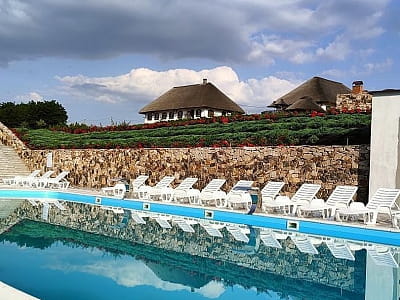 відкритий літній басейн в заміському комплексі Хутір «Козацька Долина» у селі Карбівка Кіровоградської області