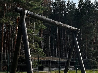 гойдалка в заміському комплексі «Аквамарин» в селі Цибулі, неподалік Полтави