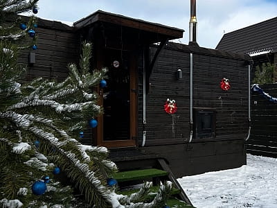 лазня в заміському комплексі «Аквамарин» в селі Цибулі, неподалік Полтави