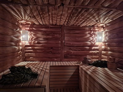 лазня на дровах в заміському комплексі Bulanovo в селі Буланове Полтавської області