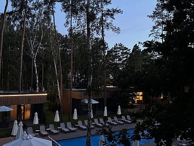 літній відкритий басейн в заміському комплексі DOM у Київській області