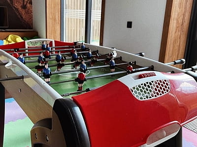 настільний футбол в заміському комплексі «Мис Доброї Надії» в селі Глоди Полтавської області на березі річки Ворскла