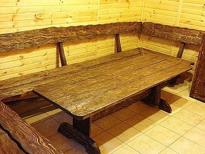 зона відпочину при лазні в заміському комплексі «Перший Кордон» в селі Медведівка Черкаської області