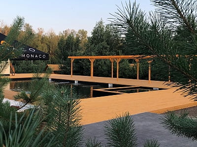 літній відкритий басейн в заміському комплексі «Точка Збору» в селі Терентіївка Полтавської області