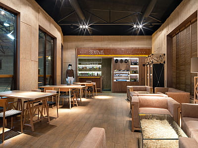 ресторани та бари у заміському комплексі Verholy Relax Park у селі Соснова Полтавської області