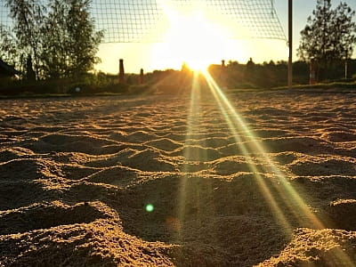 волейбольний майданчик в заміському комплексі Зелена садиба Ділієва в місті Олександрія