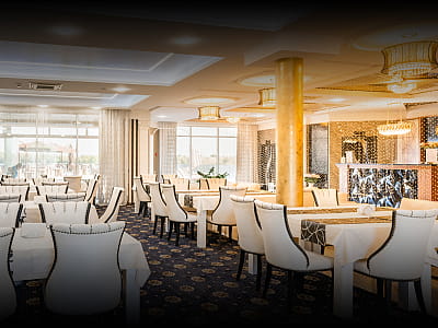 ресторан в заміському комплексі «Потоки Хауз» у мальовничому куточку Полтавщини, на березі річки Дніпро, у селі Кам’яні Потоки поблизу Кременчука.