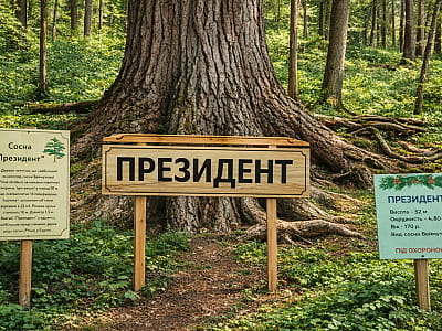 Сосна Президент у Закарпатті — унікальне дерево понад 50 м заввишки. Дізнайтесь про історію, розташування та як дістатися до природної пам’ятки.