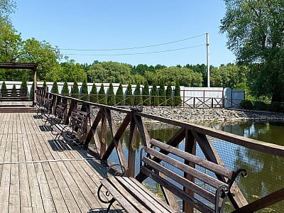 ставок в заміському комплексі «Зелена Садиба» у селі Давидківці біля міста Хмельницький