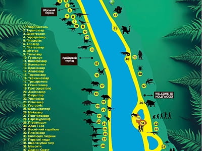 карта парку «DinoSofia»