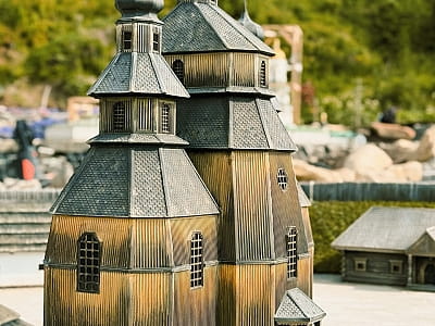 Запорізька Січ в мініатюрі у парку-музеї «Велична Україна» у селі Поляниця неподалік від Буковеля