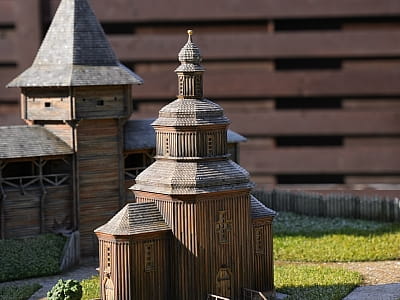Батуринська фортеця в мініатюрі у парку-музеї «Велична Україна» у селі Поляниця неподалік від Буковеля
