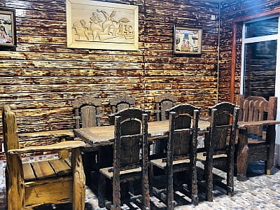 Зона відпочинку лазні в заміському комплексі Zanzibar.Rivne у селі Корчин Рівненської області