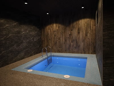 холодна купіль у SPA-центрі в заміському відпочинково-розважальному комплексі Boremel Hills у селі Боремель Рівненської області, неподалік Хрінницького водосховища.