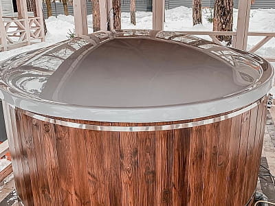 чан на дровах в заміському комплексі Dacha у селі Сокирна Черкаської області