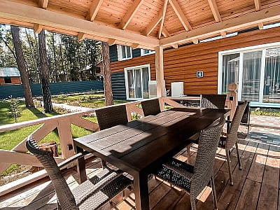 двоповерхові котеджі та апартаменти в заміському комплексі Dacha у селі Сокирна Черкаської області