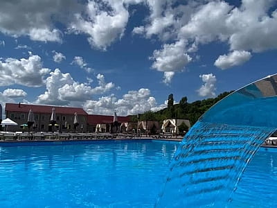 Літній відкритий басейн в заміському відпочинковому комплексі Viktoria SPA Relax у селі Коршовець неподалік Луцька