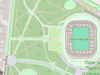Розташування Цікавої Науки на мапі; Data: © OpenStreetMap contributors, SRTM, GEBCO, SONNY's LiDAR DTM, NASADEM, ESA WorldCover; Maps © Tracestrack