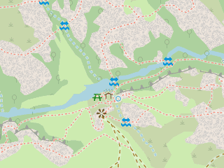 Розташування Мертвовод на мапі; Data: © OpenStreetMap contributors, SRTM, GEBCO, SONNY's LiDAR DTM, NASADEM, ESA WorldCover; Maps © Tracestrack