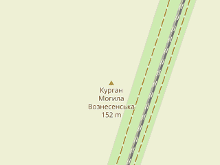 Розташування Могила Курінь на мапі; Data: © OpenStreetMap contributors, SRTM, GEBCO, SONNY's LiDAR DTM, NASADEM, ESA WorldCover; Maps © Tracestrack