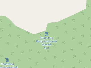 Розташування Вишоватський Малий на мапі; Data: © OpenStreetMap contributors, SRTM, GEBCO, SONNY's LiDAR DTM, NASADEM, ESA WorldCover; Maps © Tracestrack