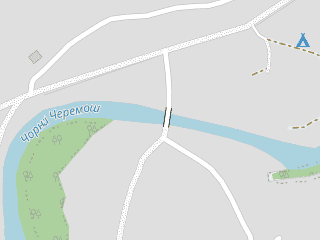 Розташування Чорний Черемош на мапі; Data: © OpenStreetMap contributors, SRTM, GEBCO, SONNY's LiDAR DTM, NASADEM, ESA WorldCover; Maps © Tracestrack