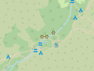 Розташування Прутський на мапі; Data: © OpenStreetMap contributors, SRTM, GEBCO, SONNY's LiDAR DTM, NASADEM, ESA WorldCover; Maps © Tracestrack