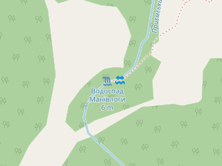 Розташування Манівлоги на мапі; Data: © OpenStreetMap contributors, SRTM, GEBCO, SONNY's LiDAR DTM, NASADEM, ESA WorldCover; Maps © Tracestrack