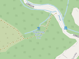 Розташування Хитар на мапі; Data: © OpenStreetMap contributors, SRTM, GEBCO, SONNY's LiDAR DTM, NASADEM, ESA WorldCover; Maps © Tracestrack