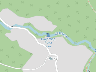 Розташування Ямка на мапі; Data: © OpenStreetMap contributors, SRTM, GEBCO, SONNY's LiDAR DTM, NASADEM, ESA WorldCover; Maps © Tracestrack